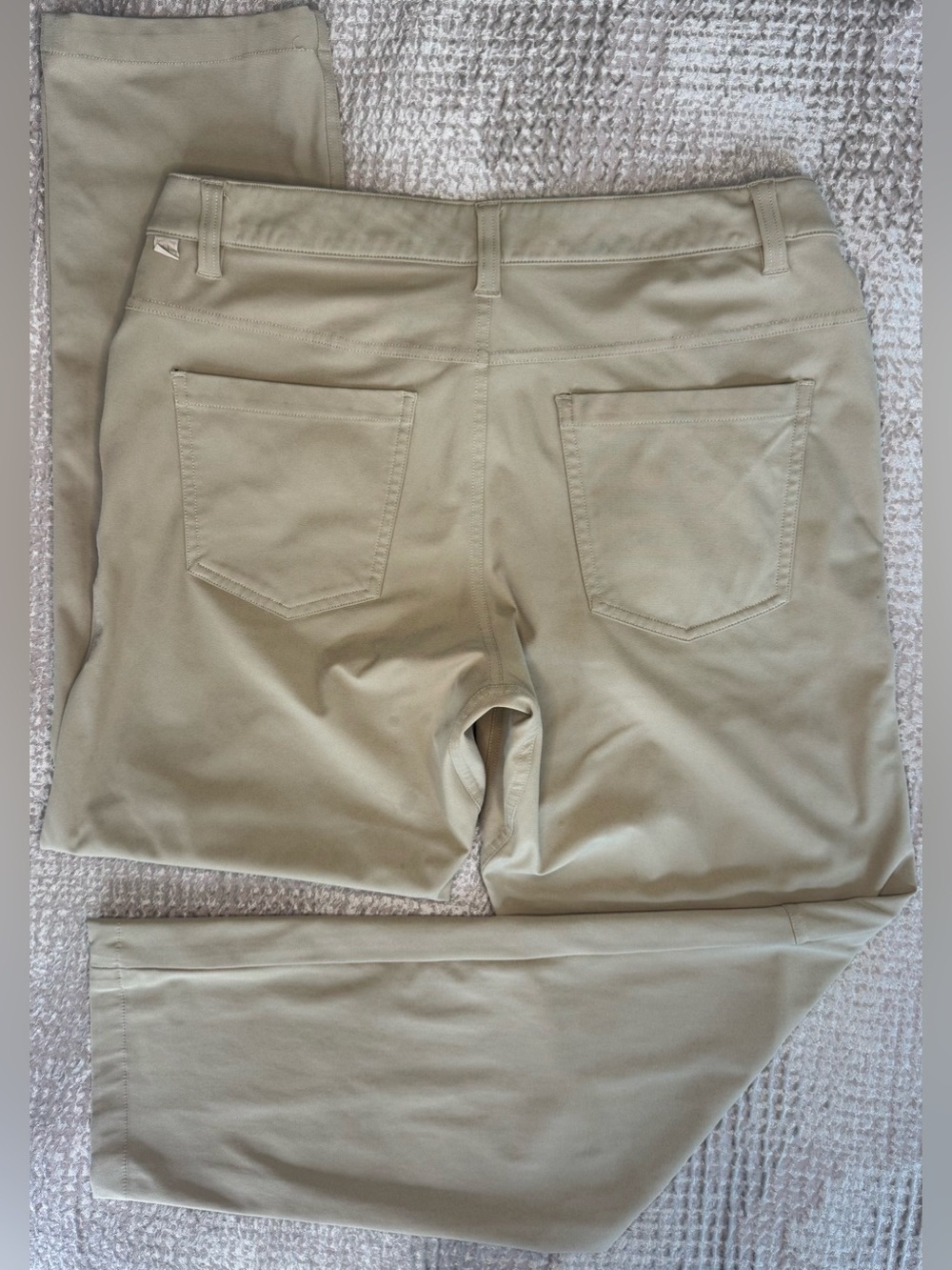 Lululemon ABC Pant Classic Warpstreme Khaki Beige Mens 30x28 Chino - Picture 2 of 13